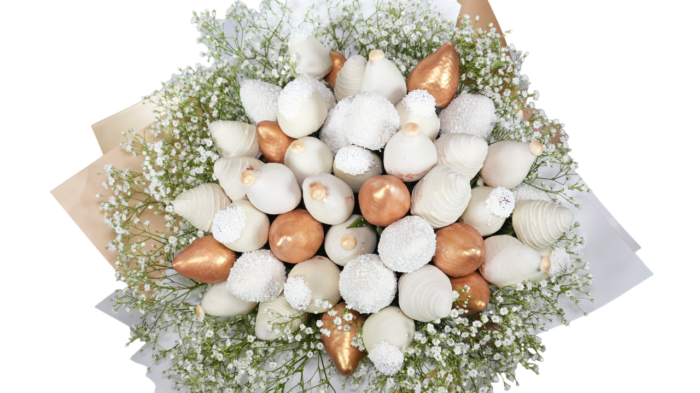 Buchet de capsuni in ciocolata Queen Diva