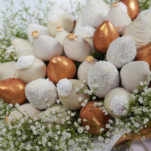 Buchet de capsuni in ciocolata Queen Diva